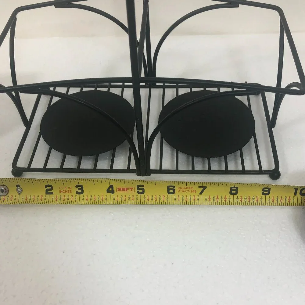 NWT Studio Nova Country Cottage Sugar Creamer & Ceramic Milk Cow & Black Caddy - Picture 7 of 8